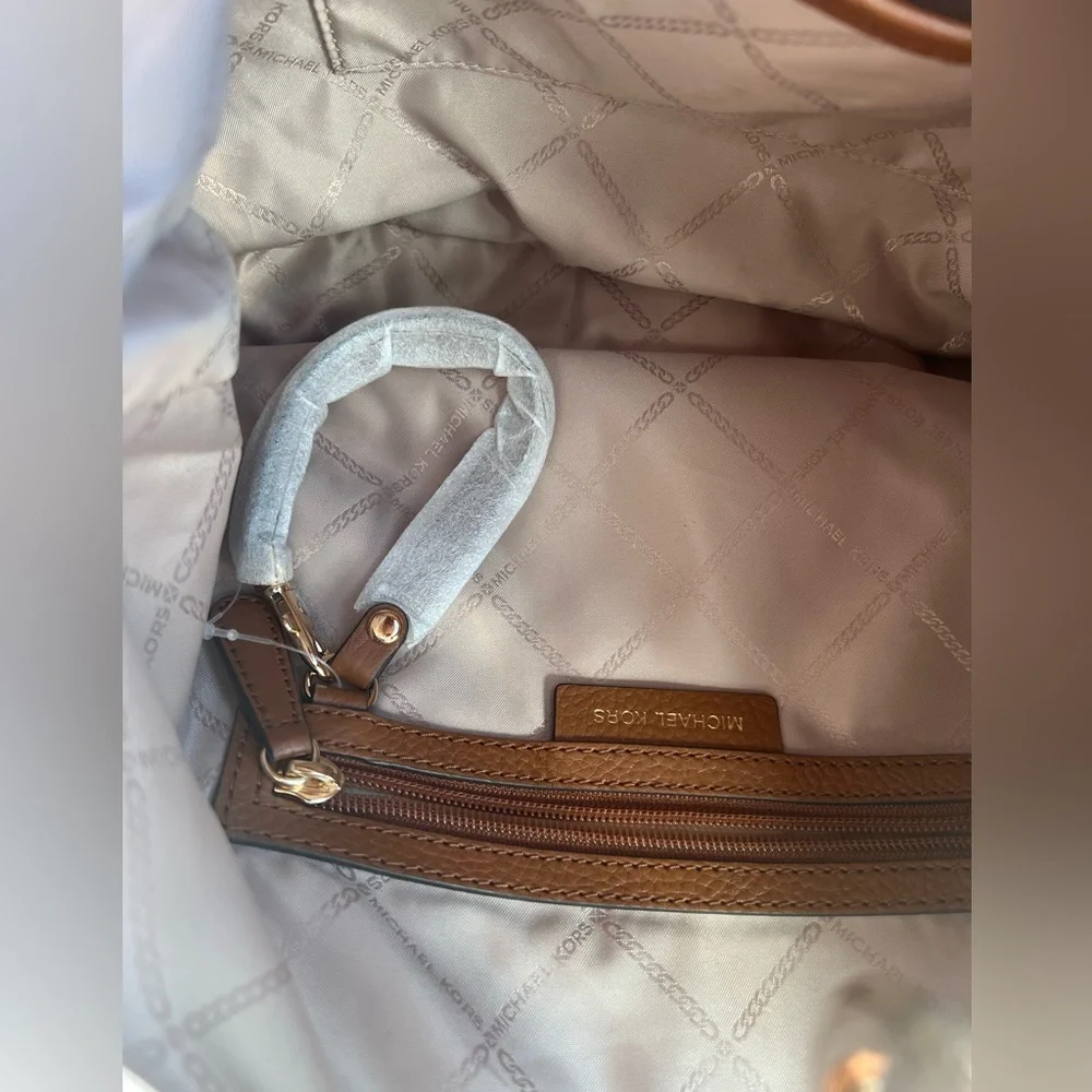 Michael Kors Tan Leather Hobo Bag - Picture 6 of 7